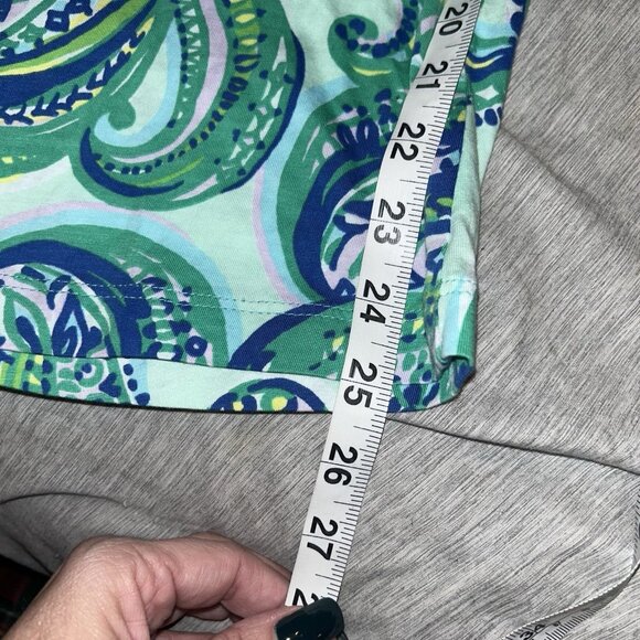 Lilly Pulitzer Rossmore T-Shirt Poolside Blue Keep It Current Dress Size XXS - Picture 8 of 8